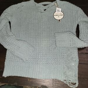 Nwt distressed sweater